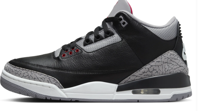 Air Jordan 3 Retro 'Black Cement' (2024)