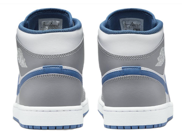 Air Jordan 1 Mid 'Cement Grey/True Blue'